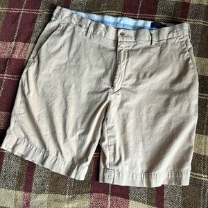 Ralph Lauren Men's Beige Flat Front Shorts